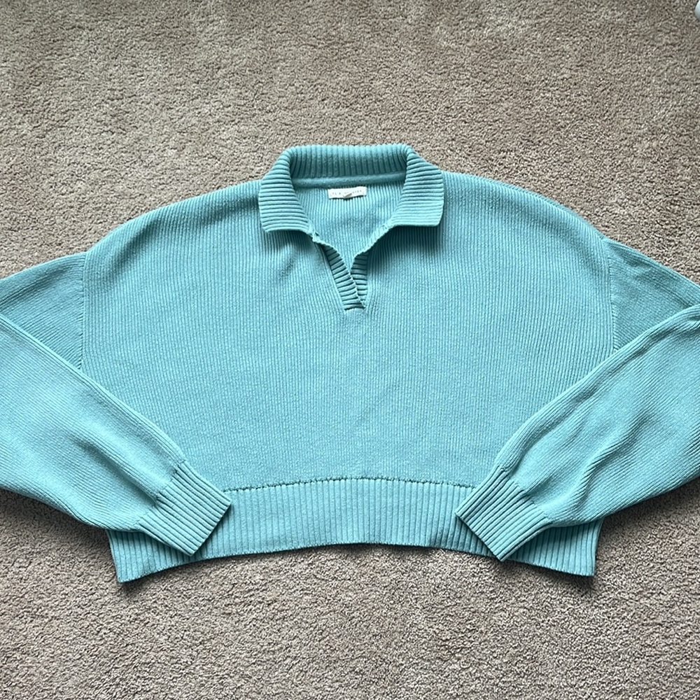 PacSun green cropped sweater